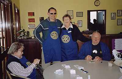 Rotary volunteers